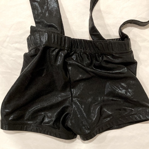 Dance costume brand unknown XS adult shimmering black chic industrial vibes - Picture 2 of 4